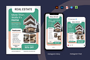 Green Modern Real Estate Flyer Set, a Flyer Template by Jiwstudio (Thumbnail 3 of 3)