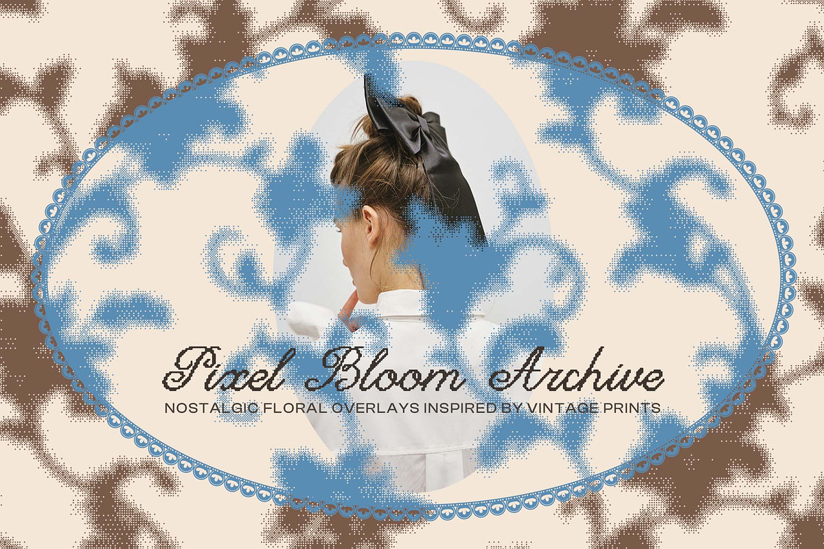Pixel Bloom Archive Floral Overlays, a Texture Graphic by DigARTbyHavroshka (Photo 1 of 10)