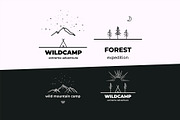 Camping linear Badges, an Illustration by 2dvillShop (Thumbnail 3 of 8)