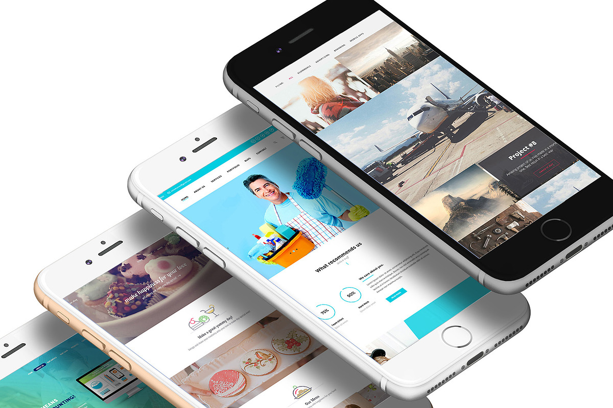3D iPhone Presentation Mock-Up 02, an iPhone Mockup by Graphicsworld125 (Photo 5 of 9)