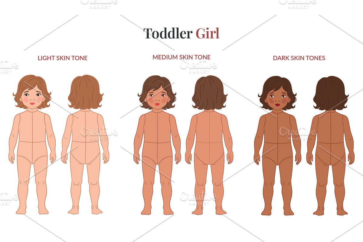 Toddler Fashion Croquis Bundle, a Person Illustration by Shorena Fashion Draws (Photo 11 of 13)