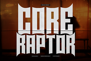 Core Raptor | Display Gothic Font, a Blackletter Font by gracetype_studio