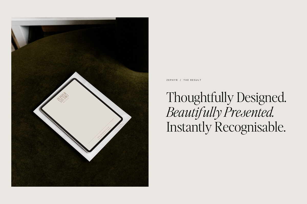 Modern Letterhead Set | Zephyr, a Branding & Logo Template by Adam and Grace (Photo 7 of 15)