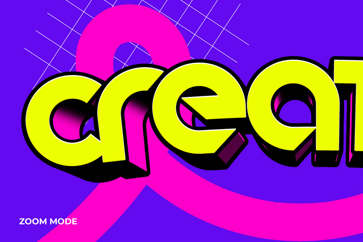Creative Text Effect Pop Style, a Layer Style Add-On by Mockmenot (Photo 3 of 3)