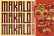 MAKALO - Ethnic Tribal Fonts, a Font by Konstantine Studio (Thumbnail 7 of 12)