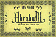 Sale ! 50% Abraham Typeface + Bonus, a Serif Font by fopifopi (Thumbnail 1 of 4)
