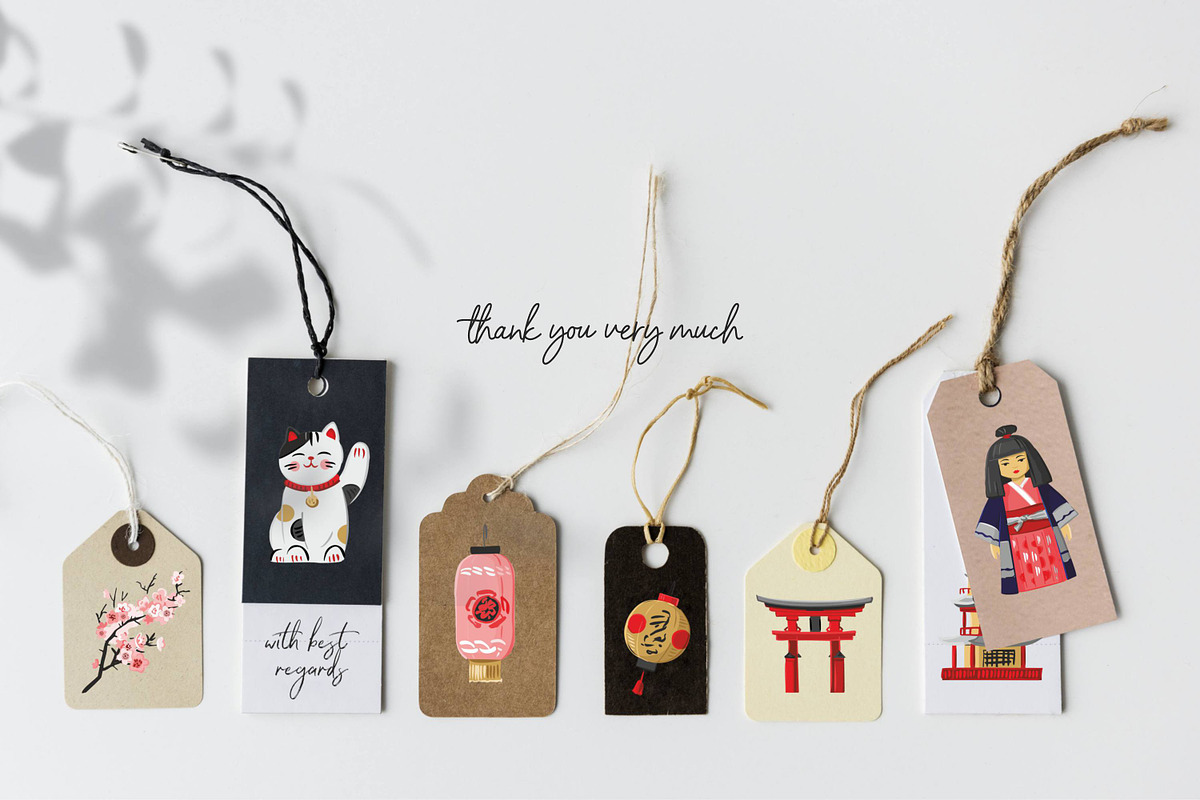 Japan symbols, patterns, map, an Object Graphic by yttadesign (Photo 17 of 17)