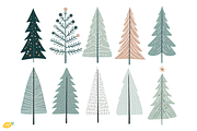 Christmas Tree PNG Clipart Bundle, a Seasonal Illustration by LemonDesign (Thumbnail 2 of 3)