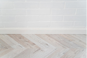 White painted brick wall and wooden, a Background Photo by volodymyrshtun13795