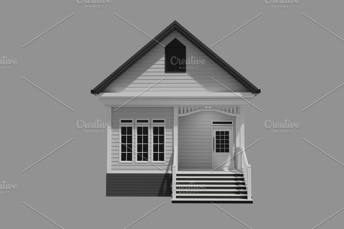 House Building - Type 1, an Architecture 3D Model by mrfauzi (Photo 4 of 22)