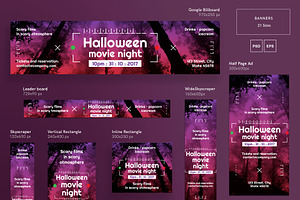 Banners Pack Halloween Movie