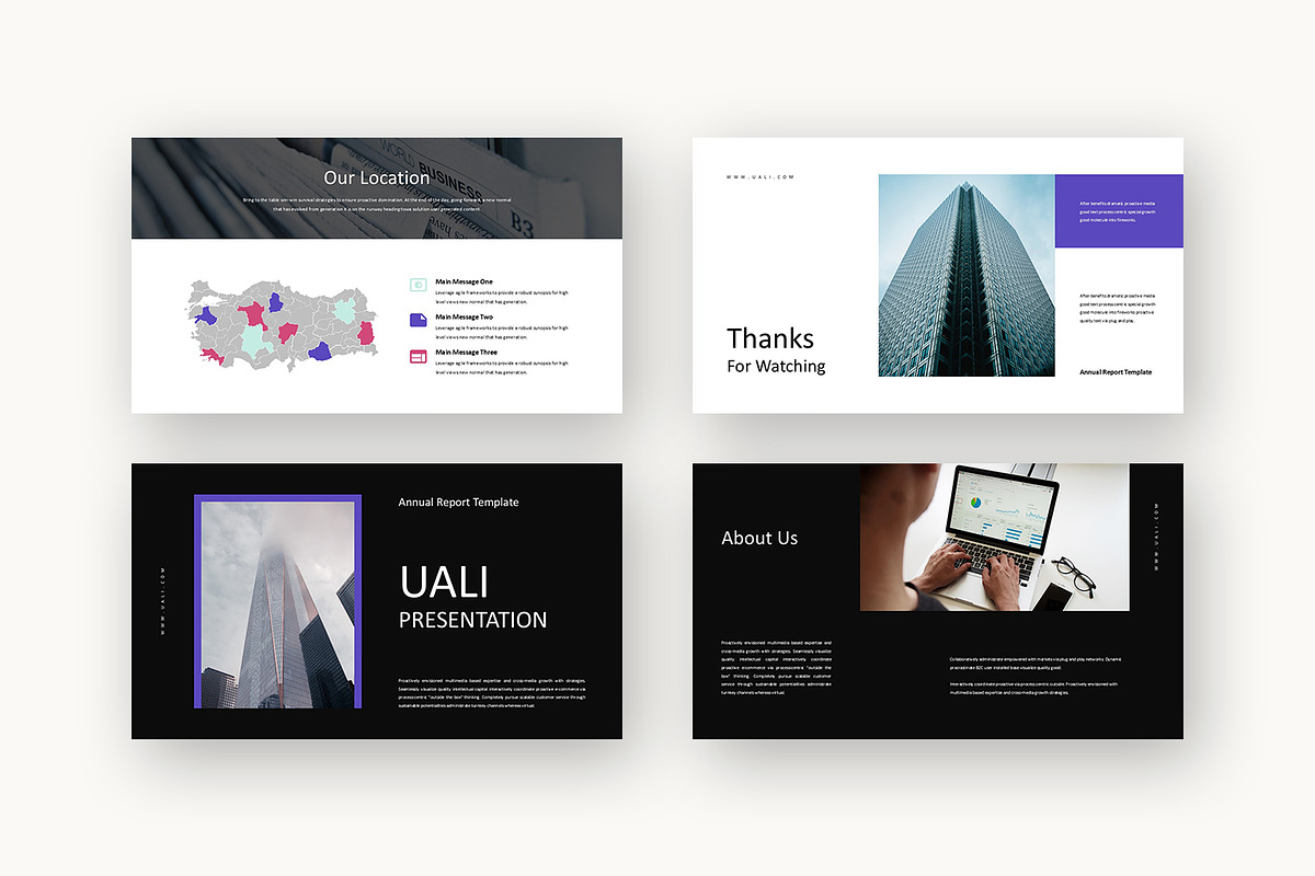 Uali : Annual Report Powerpoint, a Presentation Template by Punkl Camp (Photo 9 of 16)