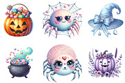 Cute Pastel Halloween Clipart Bundle, an Illustration by DreamArtGraphic (Thumbnail 4 of 4)