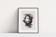 Watercolor Canvas Frame Art Effect, an Action Add-On by MRI STUDIO (Thumbnail 7 of 34)