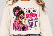 Nobody Gives a PNG Retro Sassy Girl, a Seasonal Illustration by Canvas Craft (Thumbnail 5 of 6)