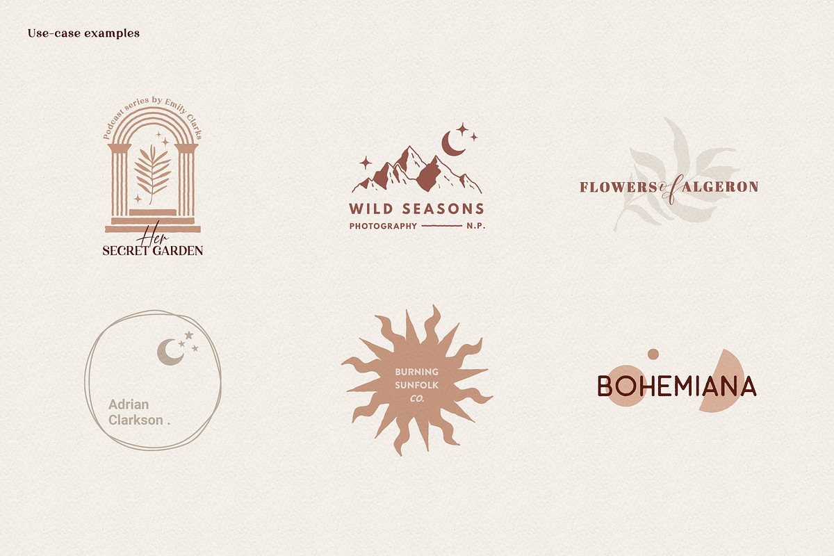 Bohemian Logo Elements - Mystic 2021, a Healthcare Illustration by amber&ink (Photo 8 of 15)