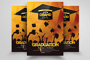 Graduation Party Flyer Template, a Flyer Template by Business Flyers (Thumbnail 1 of 2)
