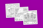 Bold Easy Stress Relief Coloring, a Decorative Illustration by Coco Bloom (Thumbnail 4 of 5)