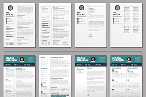 CLEAN RESUME BUNDLE - 30 TEMPLATES