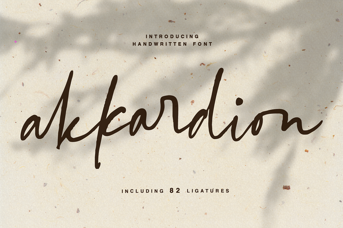akkardion handwritten font, a Script Font by Quothron (Photo 1 of 10)