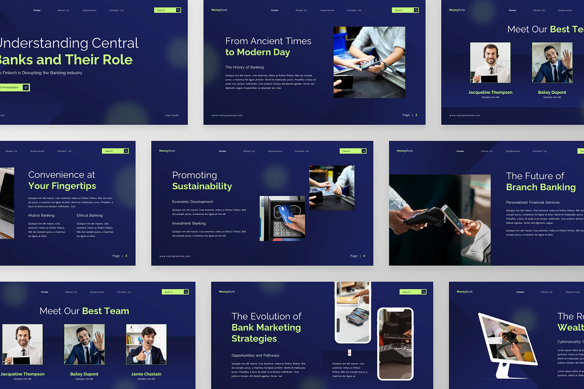Money Bank - Bank Keynote Template, a Presentation Template by GraphauseProject (Photo 4 of 6)