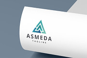 ASMEDA Abstract Triangle Tech Logo, a Branding & Logo Template by Design_Planet (Thumbnail 1 of 2)
