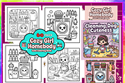Cozy Girl Homebody Cute & Comfy, an Animal Illustration by Printable Design Store (Thumbnail 1 of 6)