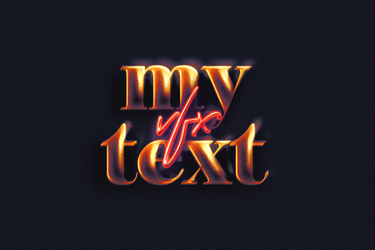 HD Photoshop Gold, text logo FX, a Layer Style Add-On by Giallo (Photo 8 of 15)