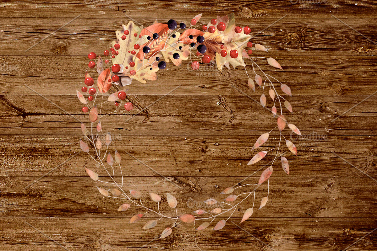 Autumn Harvest Watercolor Clipart, an Illustration by Sha1nee (Photo 3 of 6)