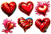 Valentine Day Hearts Clipart, an Illustration by Designworld (Thumbnail 2 of 4)
