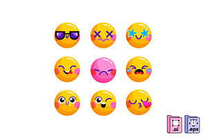 Cute Emoji Expression, a Person Illustration by MISS CHATZ