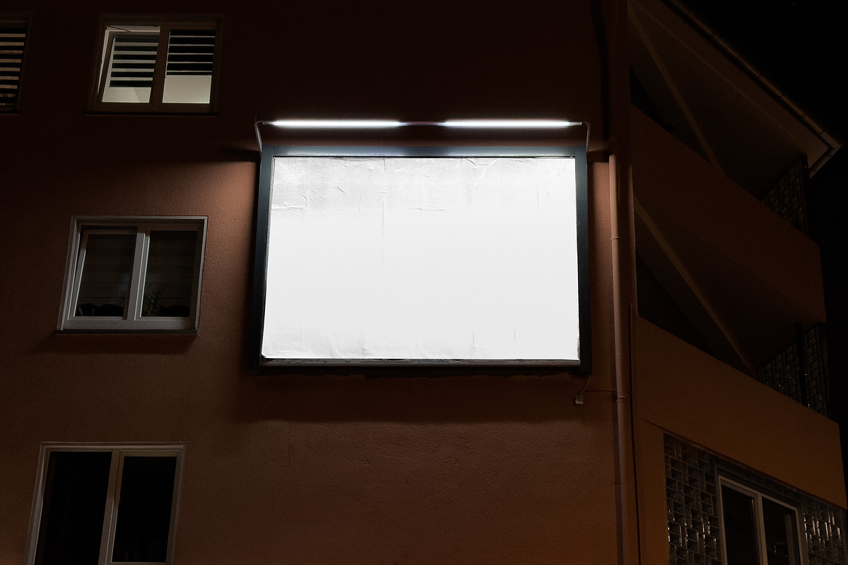 18/1 Billboard Mockup German Night, an Advertising Mockup by pott.mockups (Photo 2 of 2)