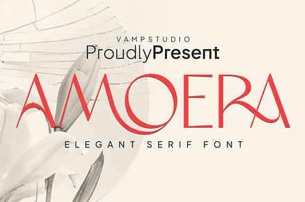 Amoera Elegant Serif Display Font, a Serif Font by Vampstudio