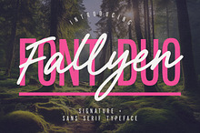 Fallyen Font Duo Signature Sans
