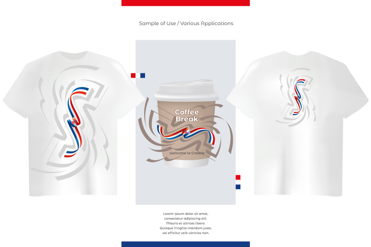 Croatia flag ribbon vector, a Templates & Theme by Simbos (Photo 7 of 9)