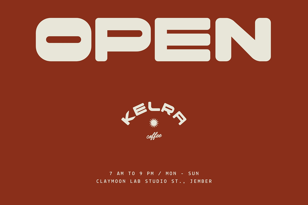 Cranial Bold Futuristic Display Font, a Sans Serif Font by Claymoon Lab (Photo 6 of 9)
