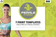 Female Fitness Templates Pack, a Brochure Template by BrandPacks (Thumbnail 1 of 12)