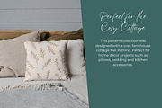 Farmhouse Florals Pattern Collection, a Pattern Graphic by Fern & Quill (Thumbnail 2 of 7)