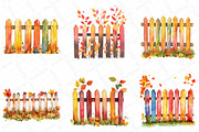 Watercolor Autumn Fence Clipart, an Illustration by DreamPrint404 (Thumbnail 5 of 5)