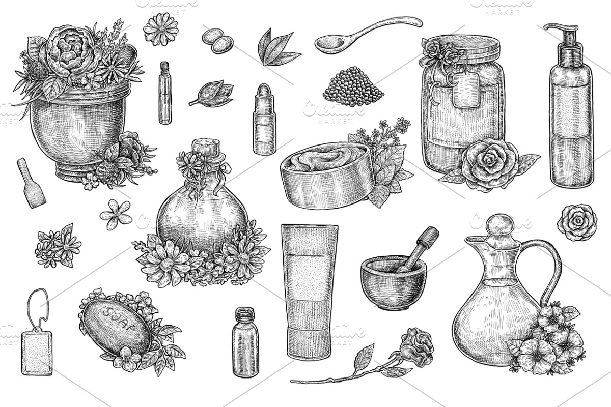 Natural Cosmetics & Aromatherapy, an Object Graphic by Eugenia Hauss Design (Photo 2 of 2)