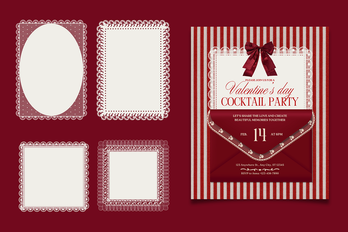 Lace Doilies Collection 20 PNG Files, an Object Illustration by Veronika Gotovceva (Photo 3 of 7)