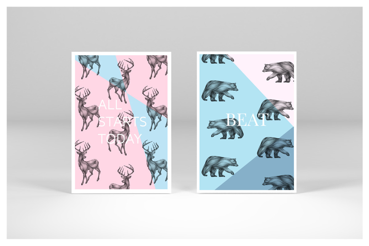 Illustration of animals 02, a Card Template by Isbela  (Photo 3 of 5)