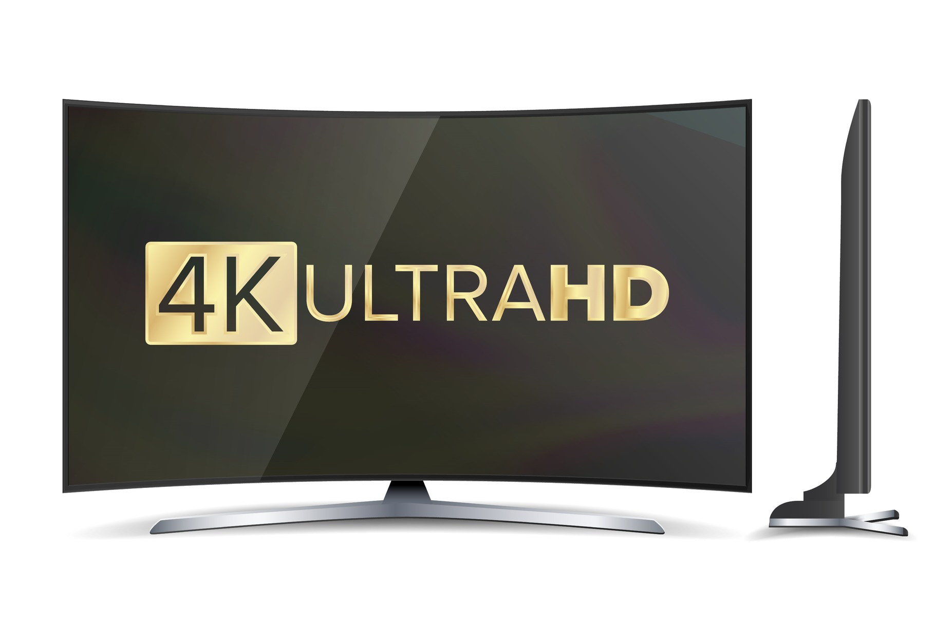 4K Tv Vector Screen Uhd Sign Tv by Pikepicture  Creative Market