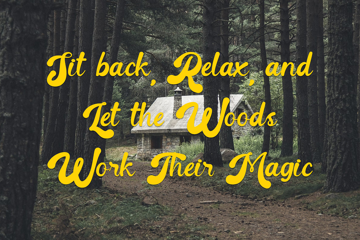 Reista – Bold Retro Script Font, a Script Font by Imiftype Studio (Photo 6 of 7)