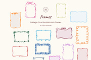 Cottage core illustrations & frames, a Decorative Illustration by Yuliia Lashevska (Thumbnail 5 of 9)