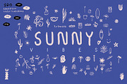 Sunny vibes vector illustrations, an Illustration by dicreate (Thumbnail 1 of 11)