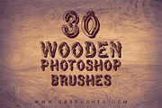 Wooden Texture Brushes - Photoshop, a Brush Add-On by DuoFankaar (Thumbnail 1 of 9)