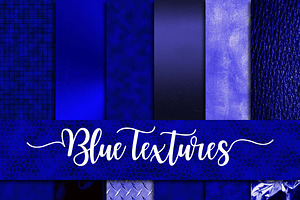 Blue Textures Digital Paper