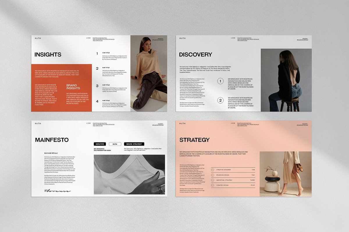 Brand Strategy Presentation Template, a Presentation Template by evgenystudio (Photo 3 of 7)