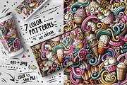 Ice Cream Seamless Patterns Pack, a Pattern Graphic by BALABOLKA (Thumbnail 3 of 5)